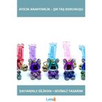 Letsii Sevimli Taşlı Ayıcık Silikon Anahtarlık