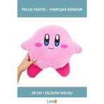 Letsii Sevimli Yumuşak Kirby Peluş Yastık 30 cm