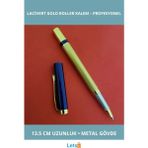 Letsii Şık Lacivert Gold Tasarım Roller Kalem 13.5 cm - Çok Renkli - Tükenmez Kalem