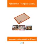 Letsii Silikon Yanmaz Yapışmaz Pişirme Matı 30x40 cm