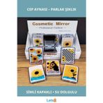 Letsii Simli Kapaklı Cep Aynası 8.5 cm x 6 cm