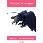 Letsii Siyah Plastik Eğlenceli Kartal Yarasa Şaka Anahtarlık