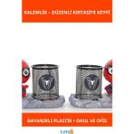 Letsii Spiderman Tasarımlı Dayanıklı Kalemlik Okul ve Ofis Kullanımı Için - Çok Renkli - Kalemlik & Ataşlık