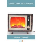 Letsii TV Tasarımlı Ledli Şömine Lamba ile Sıcak Atmosfer Yaratın