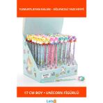 Letsii Unicorn Figürlü Renkli Eğlenceli Yumurtlayan Kalem 17 cm - Çok Renkli - Tek Ebat - Kalem Seti