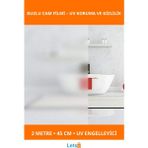 Letsii Uv Engelleyici Buzlu Cam Filmi 2 Metre x 45 cm Gizlilik ve Koruma - Çok Renkli - Tek Ebat