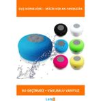 Letsii Vakumlu Su Geçirmez Bluetooth Mini Duş Hoparlörü - Çok Renkli
