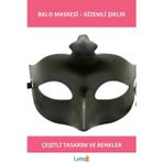Letsii Venedik Balo Maskesi Haki Yeşil Şık Parti Kostümü