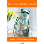 Letsii Yaramaz Ayıcık Sızdırmaz Sağlıklı Su Matarası 500 ml - Çok Renkli