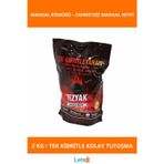 Letsii Yeni Nesil Çabuk Tutuşan Mangal Kömürü 2 KG Pratik ve Dumansız