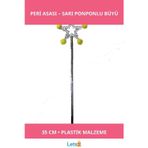 Letsii Yıldız Peri Asası Sihirli Değnek Sarı Ponponlu 35 cm Kostüm Aksesuarı