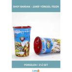 Letsii Yöresel Porselen 2'li Shot Bardak Seti - Konsept Bardak