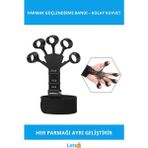 Letsii Yüksek Kaliteli Silikon Parmak Güçlendirme Direnç Bandı - Çok Renkli