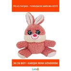 Letsii Yumuşak Peluş Tavşan 30 cm Çocuklar İçin Sevimli Oyuncak