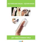 Letsii Yumuşak Silikon Kedi Köpek Diş Temizleme Parmağı Fırçası - Çok Renkli - köpek diş fırçası