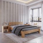 Letto Atlantik Mdf Set Karyola | Tek ve Çift Kişilik Yatak Uyumlu, Kolay Kurulum - Beyaz - 150 x 200 cm