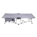 Letto Katlanabilir Kamp Yatağı & Kampet - Orcamp -Cepli - Gri - Out-2361