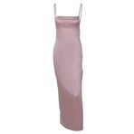 Letuwj Kadın elbise seksi Backless sapanlar ince açık yular, Mor, M