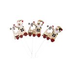 Letuwj Pasta Süsleri Noel Partisi Cupcake Dekorasyonu Noel Baba 13 cm