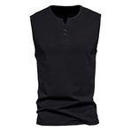 Letuwj Yazlık ceket geniş omuzlu kazak atlet erkek kolsuz tişört, Siyah, 4XL