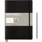 Leuchtturm 1917 Composition Notebook, B5, Yumuşak Kapak, 123 Sayfa Not Defteri, Noktalı, Black 349298