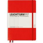 Leuchtturm Not Defteri Noktalı Orta Boy A5 Sert Kapak 249 Sayfa Kırmızı