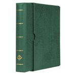 Leuchtturm VARIO F Dar Kasetli Klasör (255x325x60mm) (Kağıt Para, Pul, Zarf ve Efemera Koleksiyonlarınız için idealdir), Yeşil Kapak