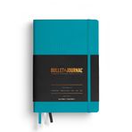 Leuchtturm1917 Bullet Journal 2 Not Defteri, Orta Boy (A5), Sert Kapak, 206 Numaralandırılmış Noktalı Sayfa, Turquoise25 (Turkuaz)