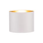 Levaillant Krem Abajur Şapka & Başlık - İçi Gold Kaplama, 20 cm Çap, 18 cm Yükseklik - Özel Üretim & Kusursuz İşçilik