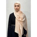 Levamor Kadın Ipek Karışımlı Parlak Floş Abiye Şal - Şeker Pembe