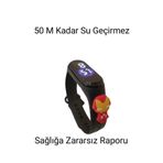 Levazım AVM Demir adam Figürlü Led Dokunmatik Su Geçirmez Dijital Çocuk Saati (AKILLI SAAT DEĞİLDİR)