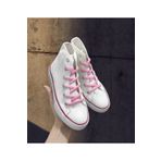 LEVENT ÖZCAN Pembe Bağcıklı, Bilekli Beyaz Spor Ayakkabı Çocuk Sneaker