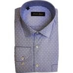 Levent Serez Uzun Kollu Klasik Erkek Gömlek - Açık Lila - 2XL