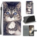 LeviDo Google Pixel 7 Pro ile uyumlu kılıf, silikon, komik desen, motif poliüretan deri, kart bölmesi, katlanabilir, manyetik kılıf, 360 derece kılıf, cüzdan, cep telefonu kılıfı, darbeye dayanıklı