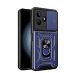 LeviDo Realme C53 4G ile uyumlu kılıf, silikon, kaydıraklı kamera koruyucusu, kapak, halka stantlı kılıf, cep telefonu tutucu, otomobil mıknatıslı cep telefonu kılıfı, darbeye dayanıklı kapak, mavi