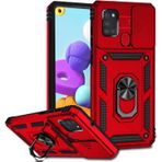 LeviDo Samsung Galaxy A21S ile uyumlu kılıf, silikon kaydıraklı kamera korumalı kılıf, halka stantlı kılıf, cep telefonu tutucu, otomobil mıknatıslı cep telefonu kılıfı, darbeye dayanıklı kapak,