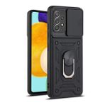 LeviDo Samsung Galaxy A51 4G ile uyumlu kılıf, silikon, kaydıraklı kamera koruması, kapak, halka stantlı kılıf, cep telefonu tutucu, otomobil mıknatıslı cep telefonu kılıfı, darbeye dayanıklı kapak,
