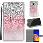 LeviDo Samsung Galaxy J6+/J6 Plus 2018 için Uyumlu Kılıf Silikon Kapaklı Cüzdan Kart Yuvalı Stand PU Deri Manyetik Kapatma Deseni Sevimli Kapak Destek Çubuğu Darbeye Dayanıklı Koruyucu, gümüş pembe