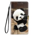 LeviDo Xiaomi 13 Lite ile uyumlu kılıf, silikon, komik desen, motif poliüretan deri, kart bölmesi, katlanabilir, manyetik kılıf, cüzdan, cep telefonu kılıfı, darbeye dayanıklı kapak, Panda