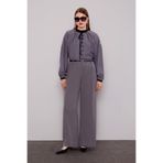 levidor Düz Kesim Palazzo Pantolon, 38, 410111, Antrasit, Kadın