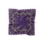 levidor Hint Desen Twill İpek Eşarp, 90x90, LVD.IPE.0821, Mor, Kadın