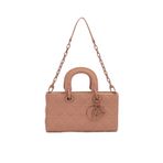 levidor Logo Aksesuar Zincirli Omuz Çantası, Standart, 930329, Pembe, Kadın