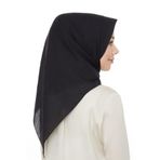 levidor Lüx Pamuk Cazz Eşarp 12630 V19012, 100 x 100, Cazz Eşarp, Siyah, Kadın