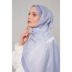 Levidor Mavi Şerit Desen Kehribar Şal