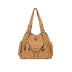 levidor Metal Zımba Detay Omuz Çantası, Standart, 930274, Vizon, Kadın