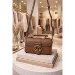 Levidor Mıknatıslı Minimal Modern Stil Omuz Çantası Camel 930406