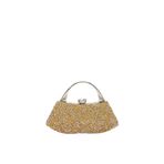 levidor Mini Gold Taşlı Abiye El Çantası, Standart, 930184, Mini Gold, Kadın
