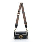 Levidor Otantik Fayton Metal Logo ve Etnik Desen Detaylı Kadın Omuz Çantası LV930575 Siyah - Standart