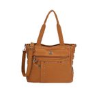 levidor Renk Detaylı Omuz Çantası, Standart, 930276, Taba, Kadın