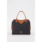 Levidor Siyah Camel Kadın Omuz Çantası 930204 - Siyah - Camel